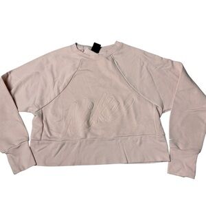 Nike Pink Boxy Crop Sweatshirt
